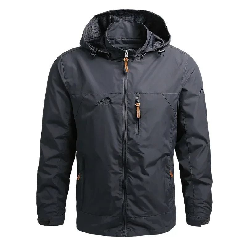 Mens Waterproof Hooded Windbreaker Jacket For Camping Hiking And Outdoor Sports 8