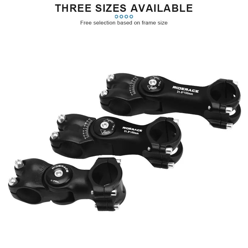 RIDERACE Adjustable Bicycle Stem For Road And Mountain Bikes In 85mm 100mm And 120mm Lengths 2