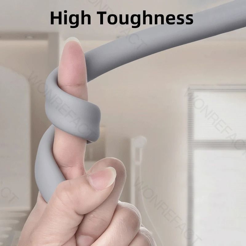 Silicone Shower Head Hose Bendable Anti Winding Explosion Proof Flexible Water Hose For Bathroom Us 3