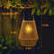 Hand Woven Outdoor Solar Lanterns For Garden And Courtyard Lighting With Tungsten Filament Design 4