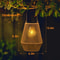 Hand Woven Outdoor Solar Lanterns For Garden And Courtyard Lighting With Tungsten Filament Design 4