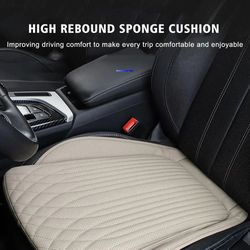 front car seat cover pu leather cushion protector universal auto pad for driver and passenger seats