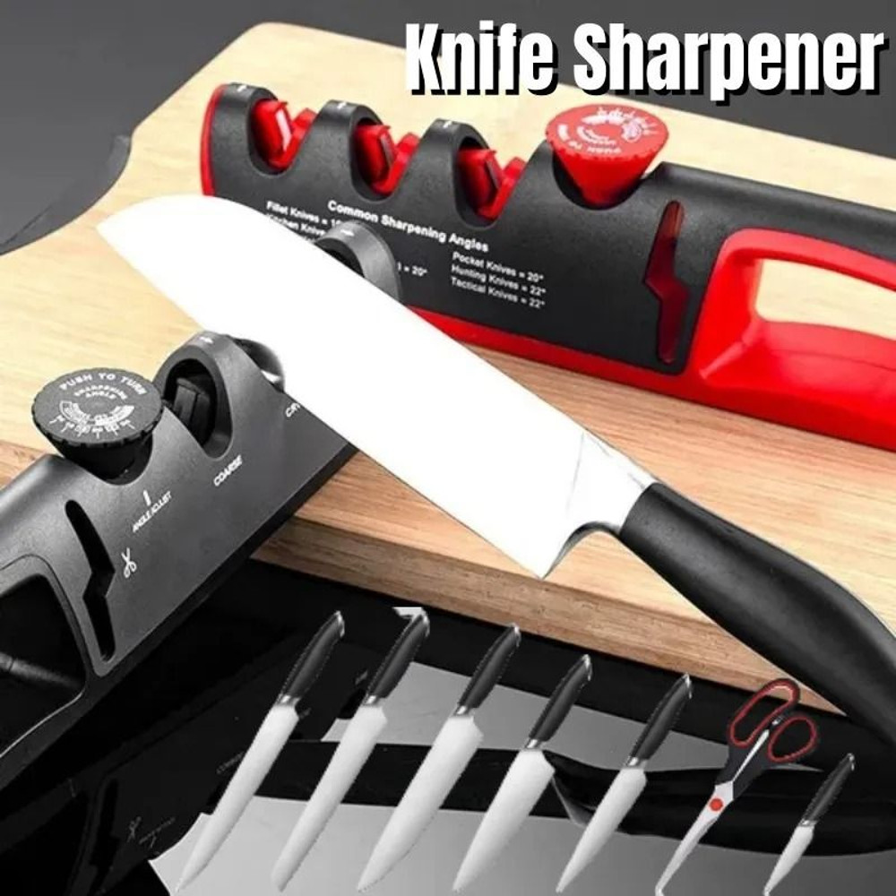 New Upgrade Angle Adjustable Knife Sharpener Professional 4 In 1 Kitchen Knives Grinder Scissors Sh 0