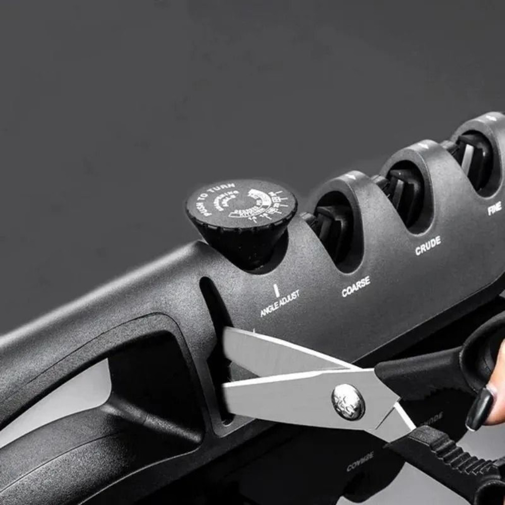 New Upgrade Angle Adjustable Knife Sharpener Professional 4 In 1 Kitchen Knives Grinder Scissors Sh 4
