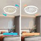 Smart Ceiling Fan Fans With Lights Remote Control Bedroom Decor Ventilator Lamp 48cm Air Invisible 5
