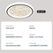 Smart Ceiling Fan Fans With Lights Remote Control Bedroom Decor Ventilator Lamp 48cm Air Invisible 7