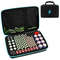 Battery Organizer Storage Box With Tester For AA AAA 9V C D Batteries Home Garage Holder Case 9