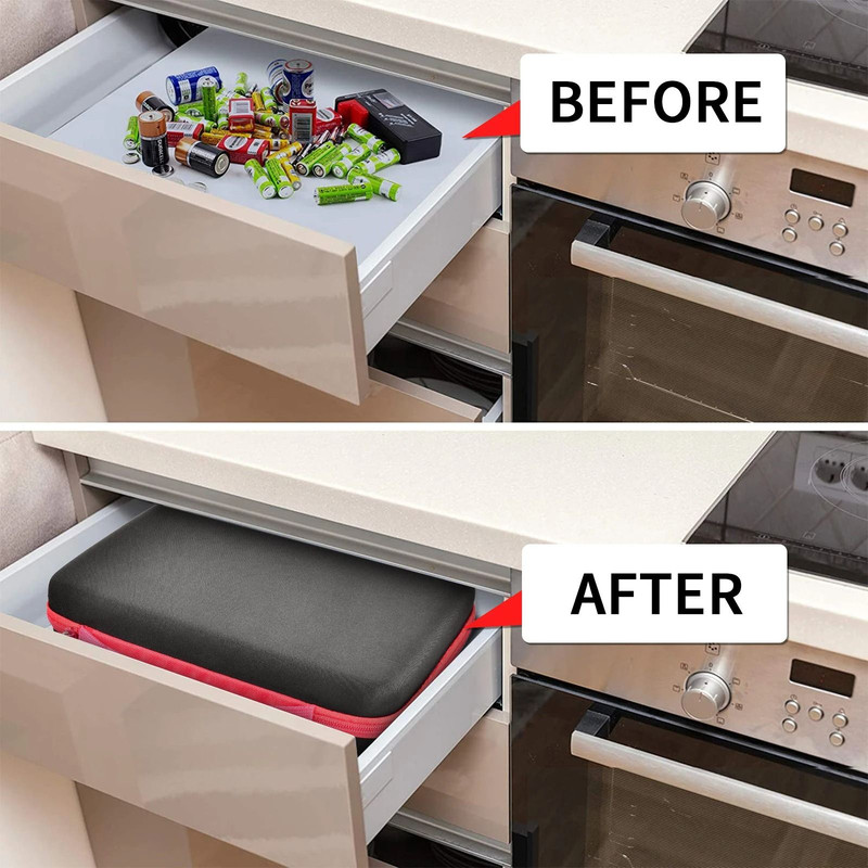 Battery Organizer Storage Box With Tester For AA AAA 9V C D Batteries Home Garage Holder Case 5