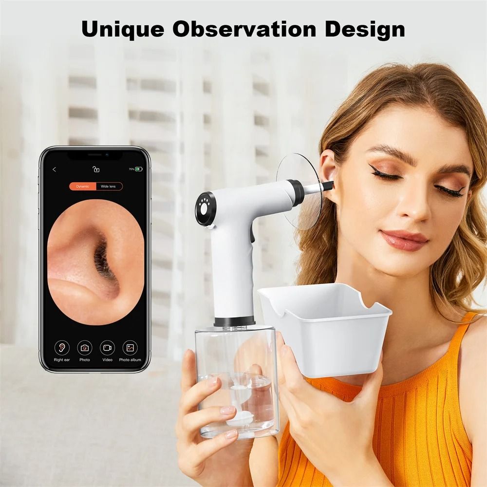 Electric Ear Wax Removal Kit With Adjustable Water Pressure And Safe Irrigation Nozzle For Adults A 4