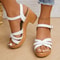 Women Braided Chunky Heel Sandals With Ankle Straps For Summer Beach And Vacation Style 4