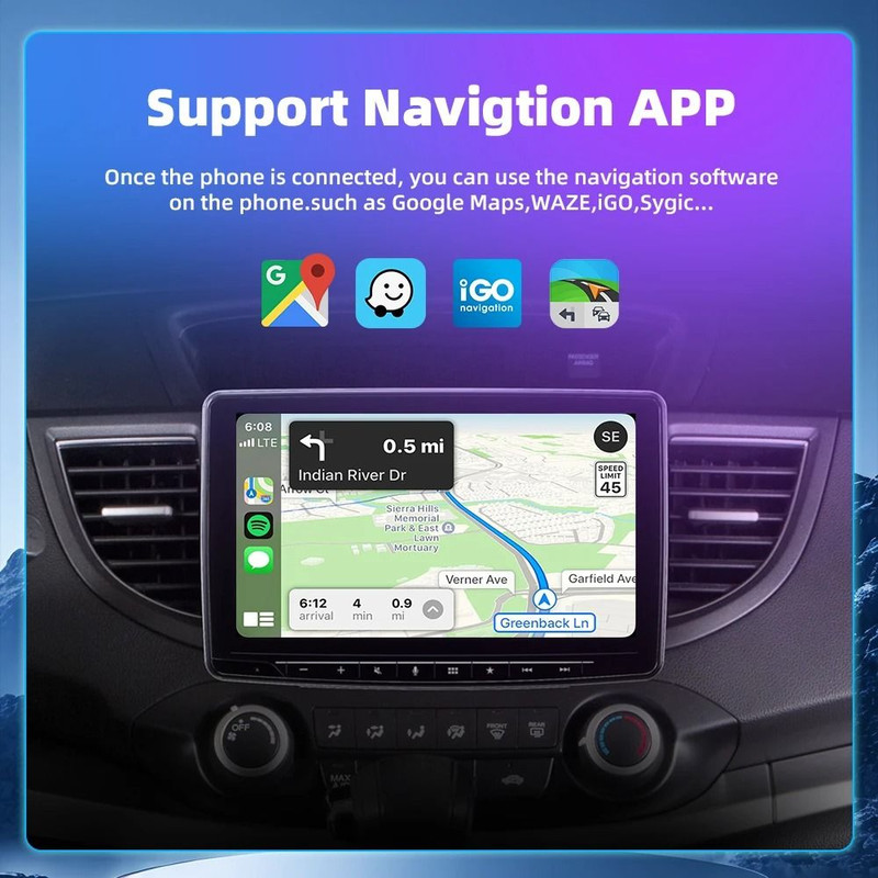 Wireless Carplay Android Auto Adapter AI Box For USB Connected Cars For IPhone And Android Devices 4