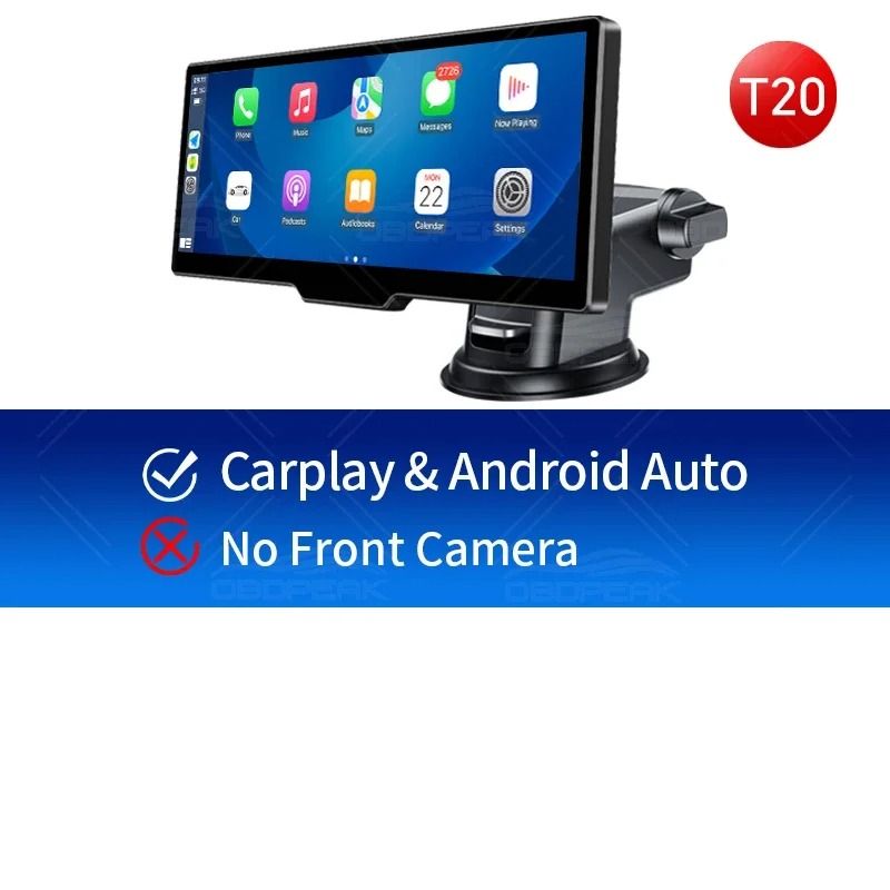 OBDPEAK T20 Smart Rearview Dash Cam With 1026 Inch Touchscreen Car DVR And GPS Navigation 6