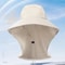 Wide Brim Sun Hat With Neck Flap And Adjustable Fit For Outdoor UV Protection 4