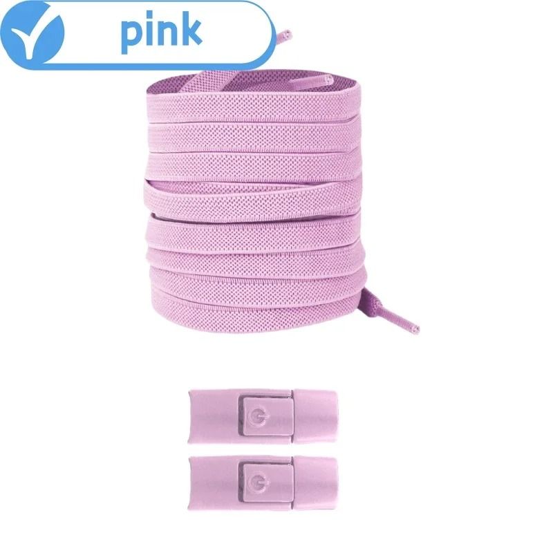 Elastic No Tie Shoelaces With Press Lock For Kids And Adults With Flat 8mm Design For Sneakers And 19