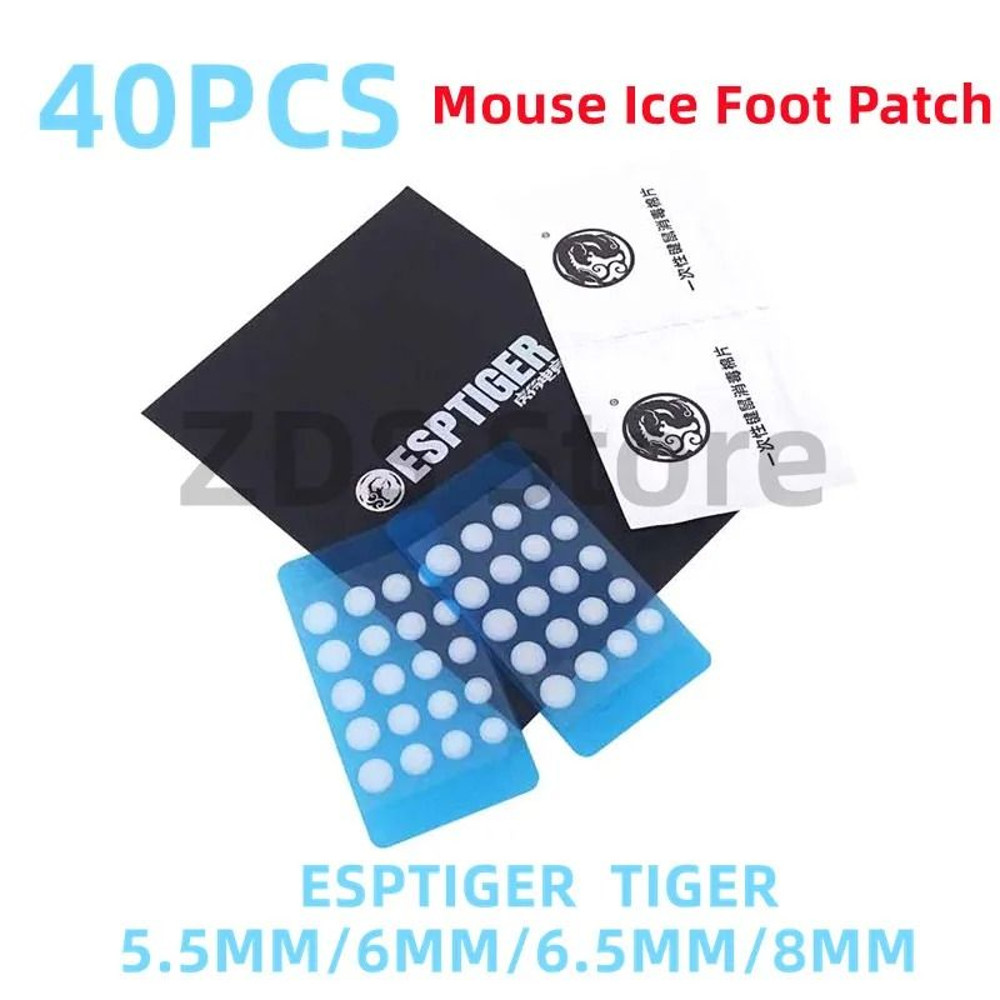 40PCS Esptiger ICE V2 Foot Stickers With Arc Edge For DIY Mouse Grip Precision In Multiple Sizes 0