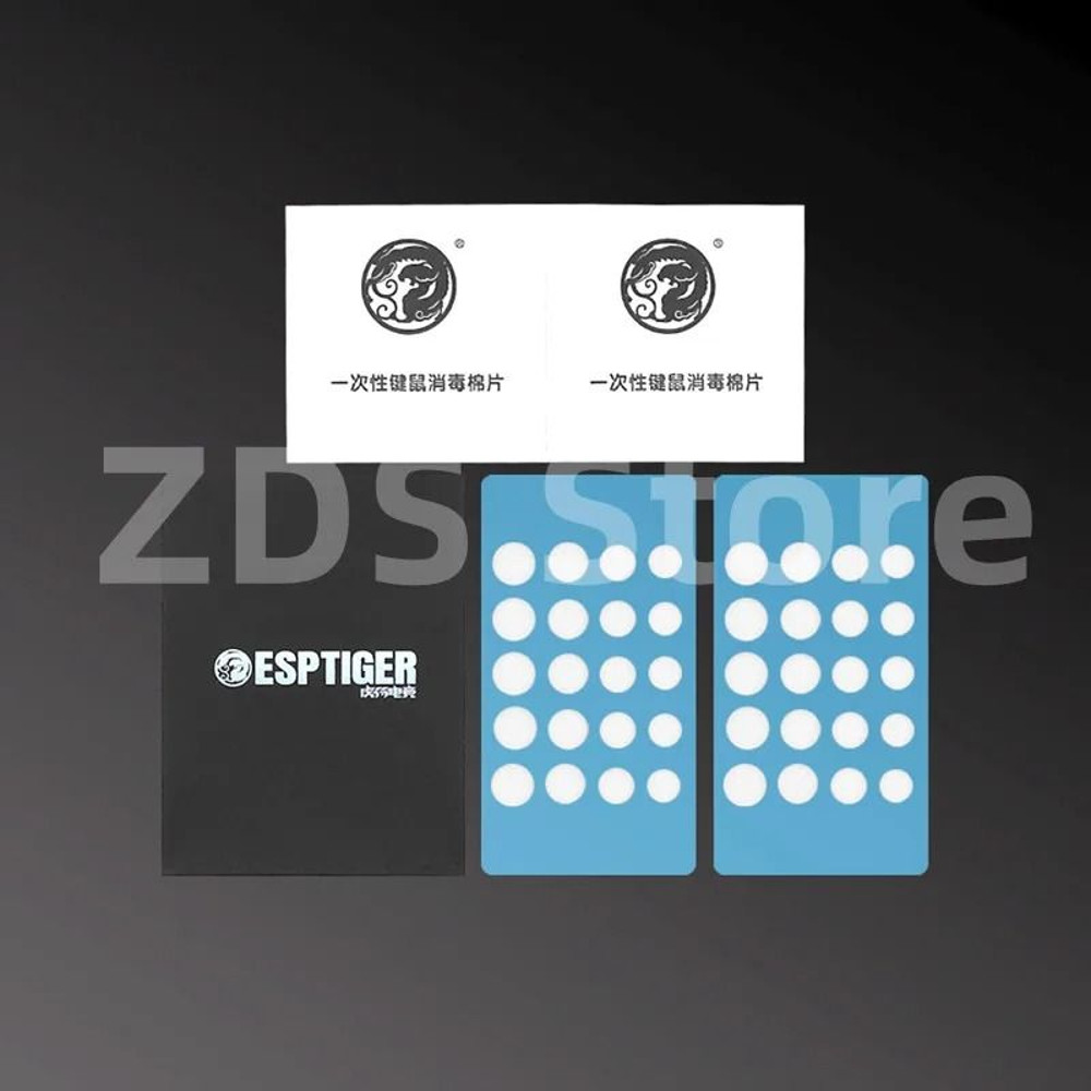 40PCS Esptiger ICE V2 Foot Stickers With Arc Edge For DIY Mouse Grip Precision In Multiple Sizes 1