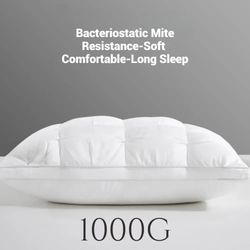 luxury hotel pillow for sleeping with soft bilateral support and breathable three dimensional fill