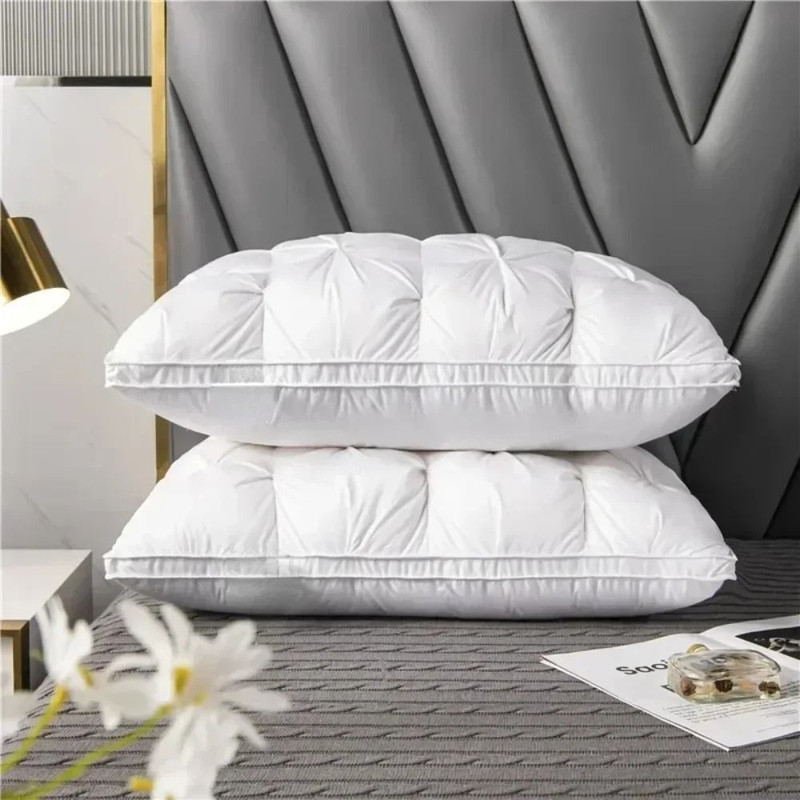 Luxury Hotel Pillow For Sleeping With Soft Bilateral Support And Breathable Three Dimensional Fill 1