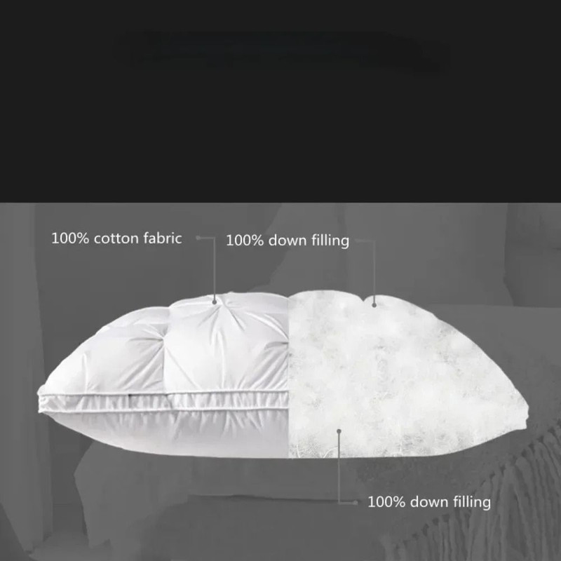 Luxury Hotel Pillow For Sleeping With Soft Bilateral Support And Breathable Three Dimensional Fill 4