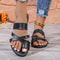 Women Summer Flat Sandals With Square Toe And Crisscross Strap Design For Beach And Daily Casual We 10