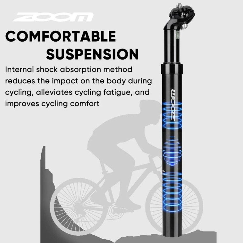 ZOOM Bike Suspension Seatpost Shock Absorber Seat Tube For MTB With Multiple Diameter Options 2