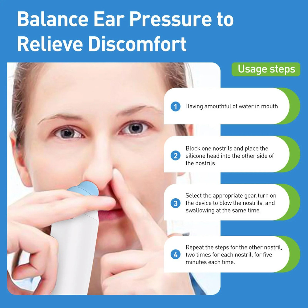 Eustachian Tube Pressure Relief Device For Tinnitus And Ear Pressure During Flying Or Congestion 3