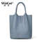 Genuine Leather Soft Cowhide Tote Bag With Large Capacity For Women Commuting Travel Or Daily Use 0