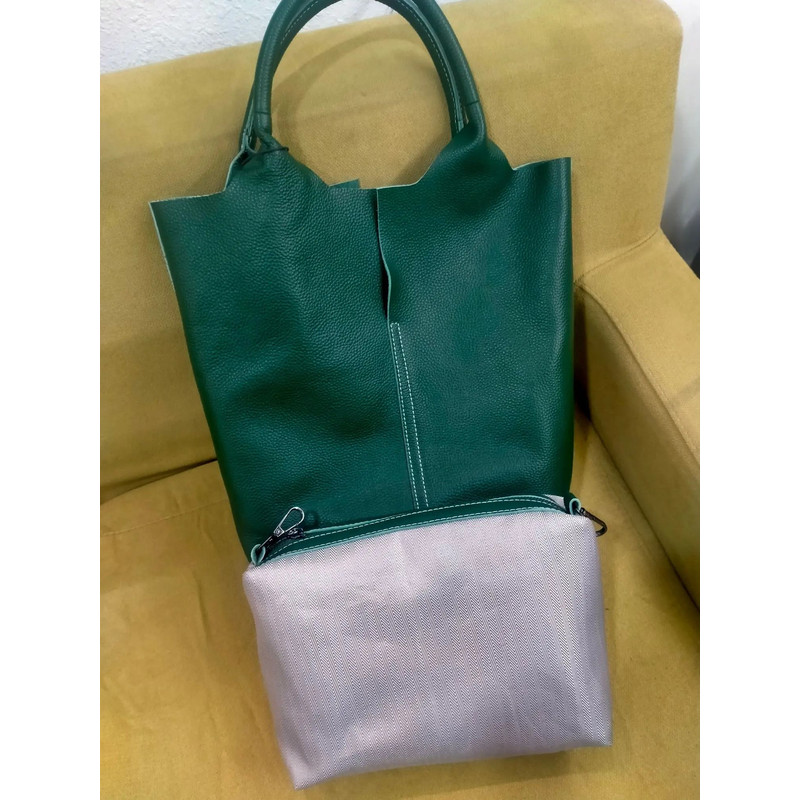 Genuine Leather Soft Cowhide Tote Bag With Large Capacity For Women Commuting Travel Or Daily Use 10