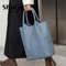 Genuine Leather Soft Cowhide Tote Bag With Large Capacity For Women Commuting Travel Or Daily Use 1