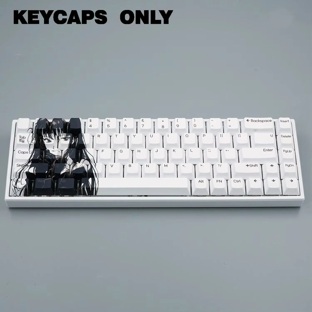 NPKC Cherry Profile Anime Keycap Set For 60 And 65 Percent Mechanical Keyboards With PBT Caps 1