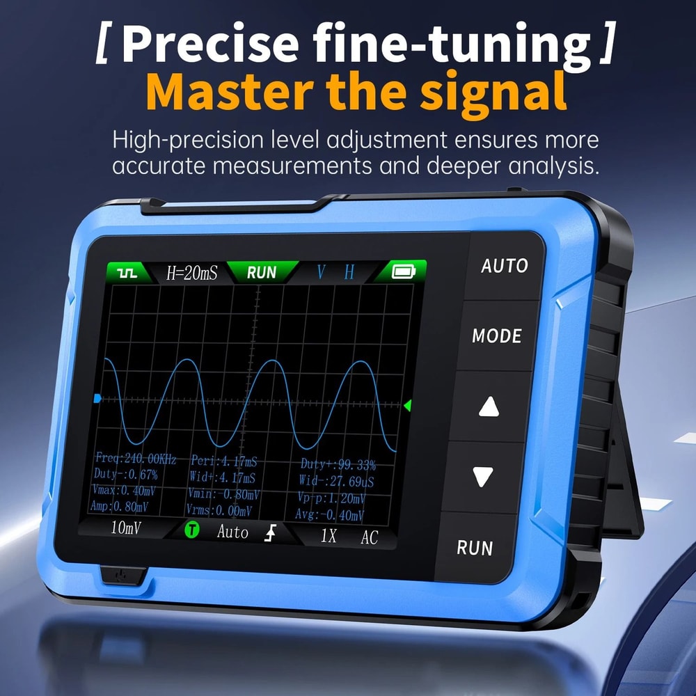 FNIRSI Mini Handheld Digital Oscilloscope With 10MHz Bandwidth For Electronic Repair And Diagnostic 3