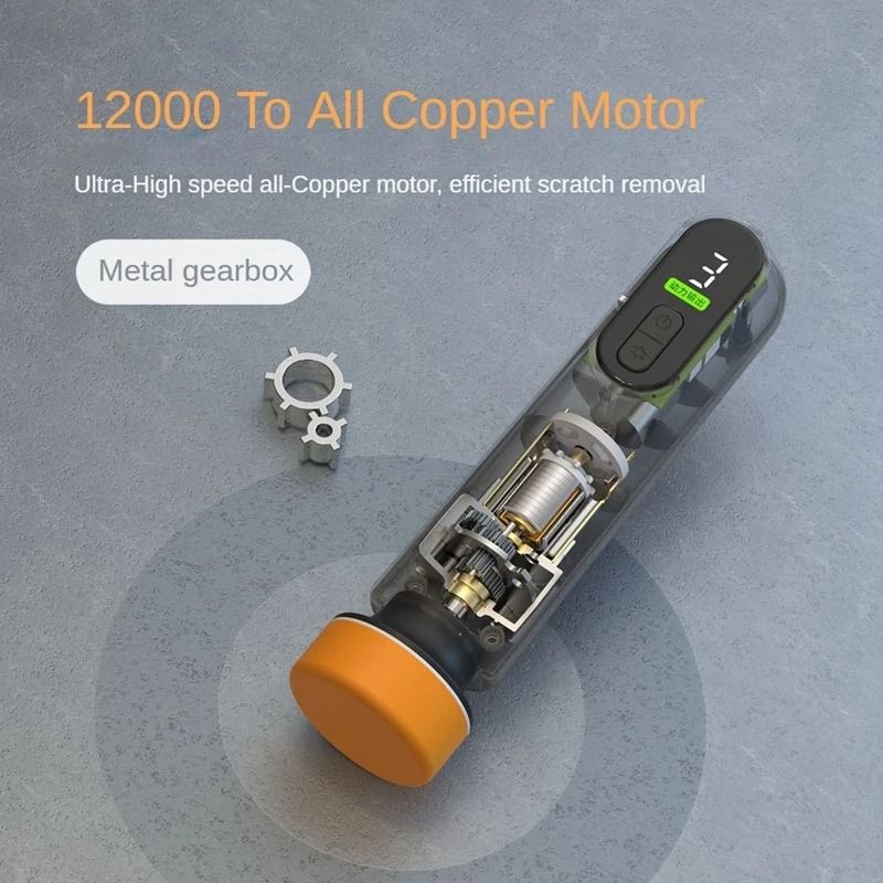 LEIBOO Wireless Car Polishing And Scratch Repair Machine With 12000RPM Motor And Glass Oil Film Rem 1