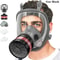 Full Face Respirator Mask With 40mm Gas Filter For Industrial Protection Against Chemical Spraying 0