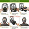 Full Face Respirator Mask With 40mm Gas Filter For Industrial Protection Against Chemical Spraying 4