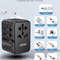 LENCENT 65W GaN Universal Travel Adapter With USB And Type C Ports For Fast Charging In EU UK USA A 4