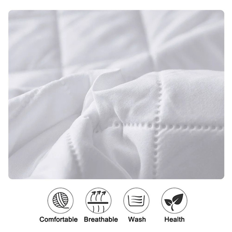 Waterproof Mattress Protector Fitted Sheet Cover For Single Double Beds In Multiple Sizes 2
