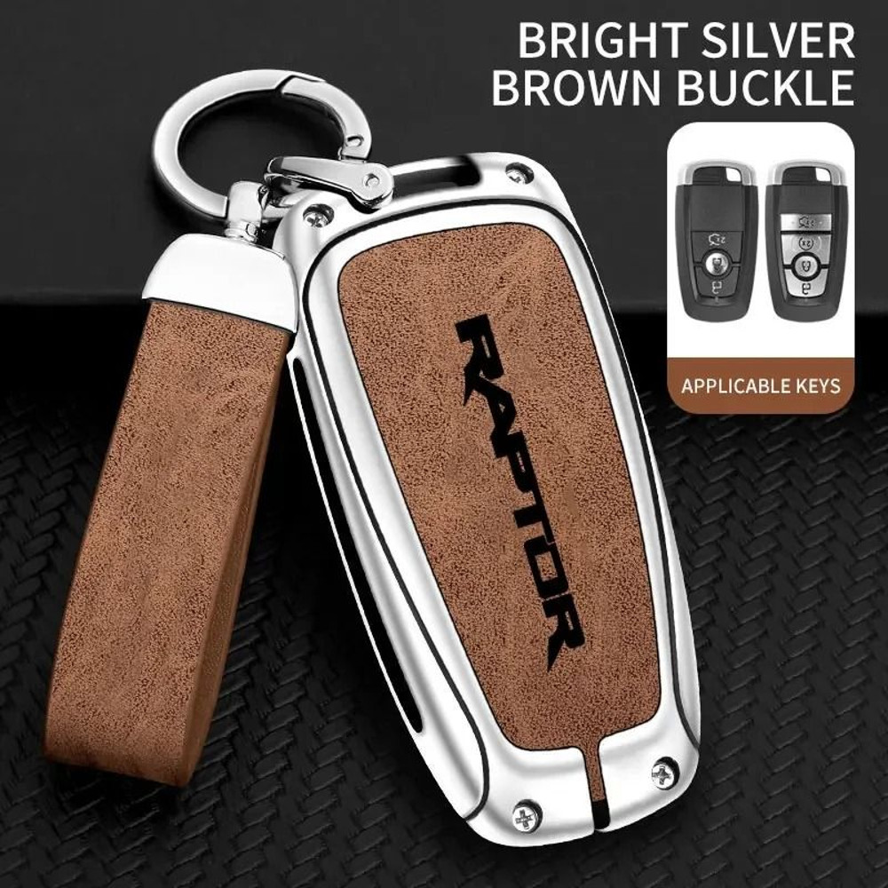 Zinc Alloy Car Key Case Cover For Ford F150 Raptor Remote Control Protection 10