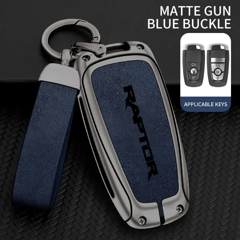 Zinc Alloy Car Key Case Cover For Ford F150 Raptor Remote Control Protection 11