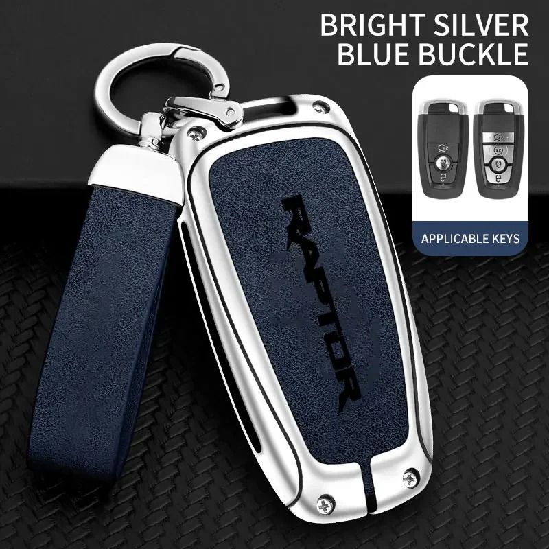 Zinc Alloy Car Key Case Cover For Ford F150 Raptor Remote Control Protection 12