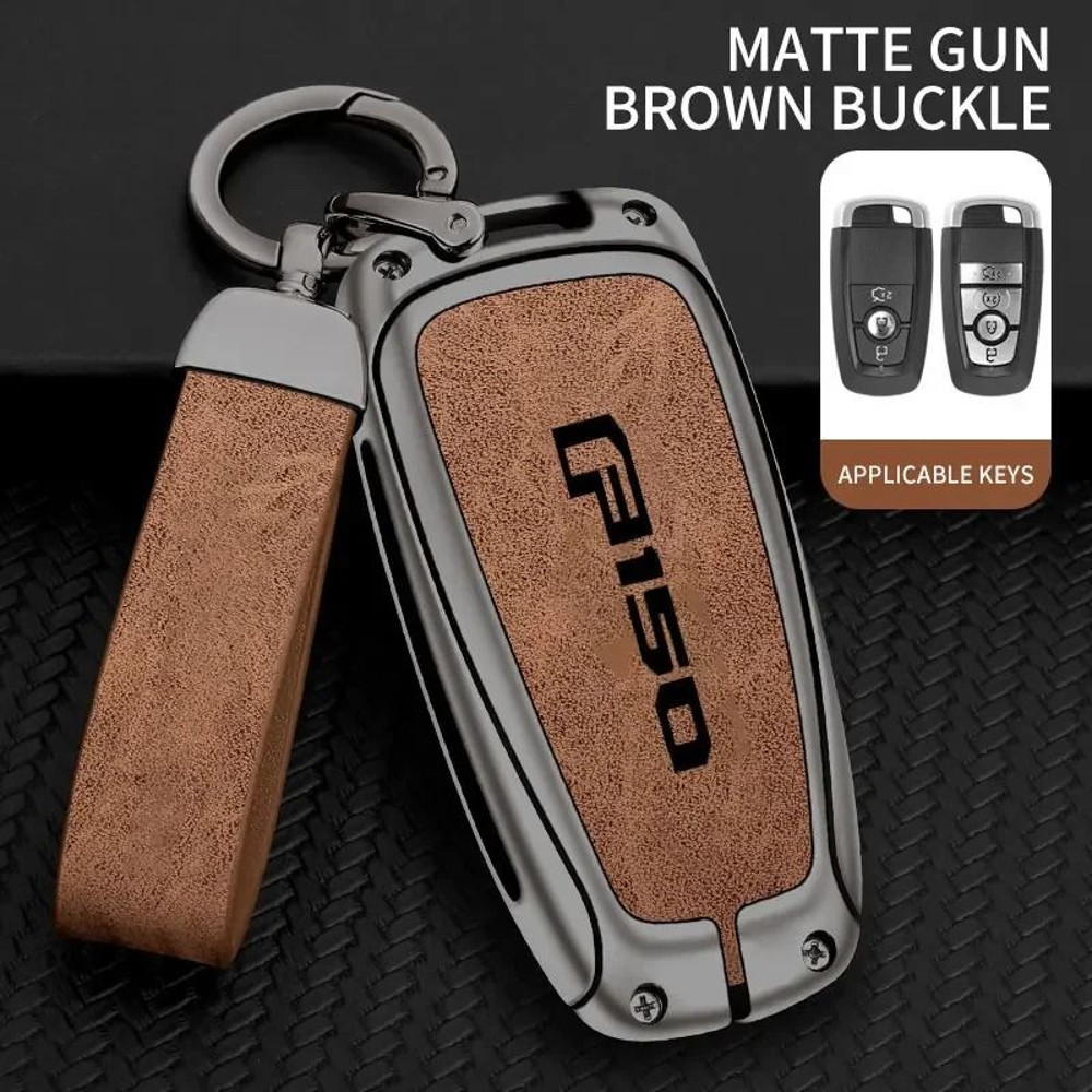 Zinc Alloy Car Key Case Cover For Ford F150 Raptor Remote Control Protection 15