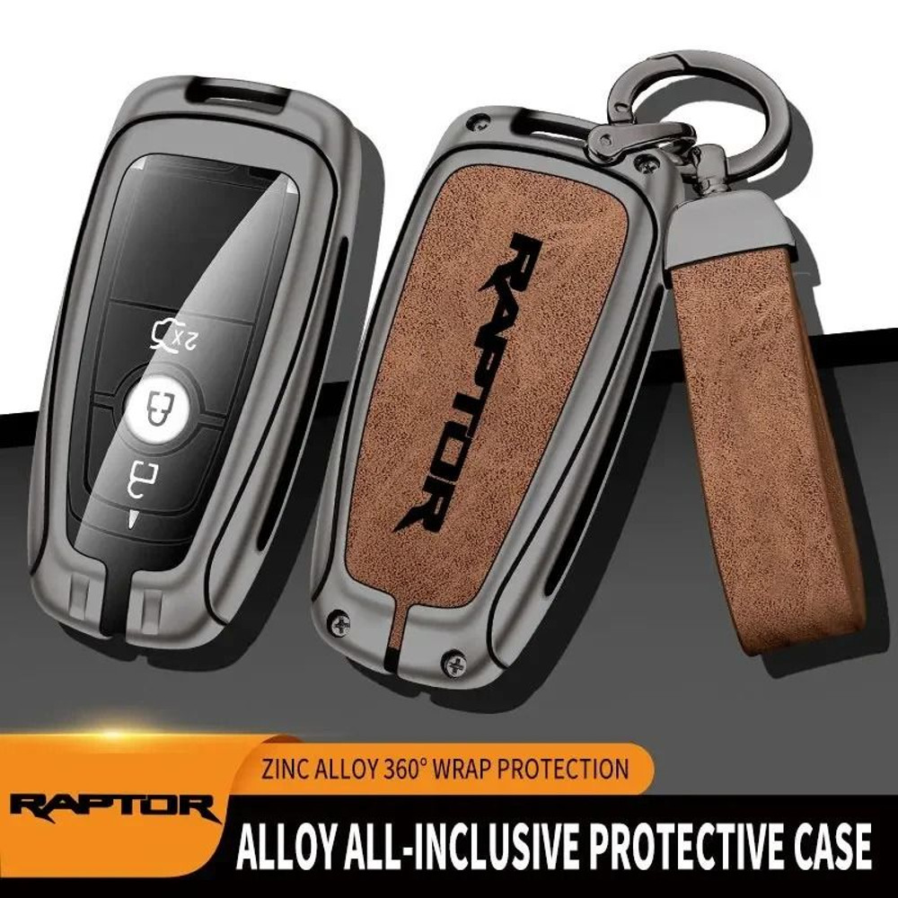 Zinc Alloy Car Key Case Cover For Ford F150 Raptor Remote Control Protection 1