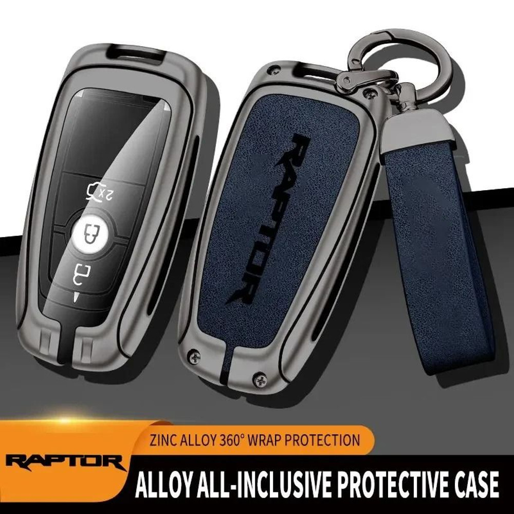 Zinc Alloy Car Key Case Cover For Ford F150 Raptor Remote Control Protection 2