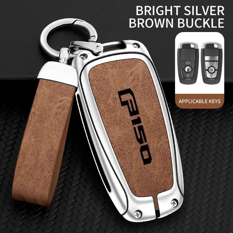 Zinc Alloy Car Key Case Cover For Ford F150 Raptor Remote Control Protection 6
