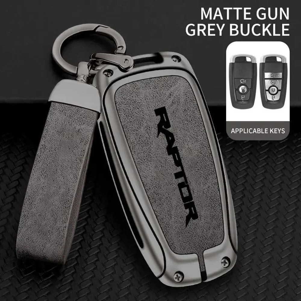 Zinc Alloy Car Key Case Cover For Ford F150 Raptor Remote Control Protection 7
