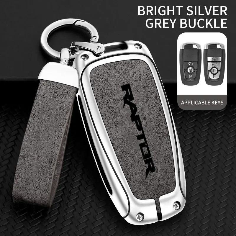 Zinc Alloy Car Key Case Cover For Ford F150 Raptor Remote Control Protection 8