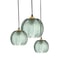 Nordic Glass Pendant Light With Green Leaf Pattern For Living Room Dining Room Bedroom Or Study 0