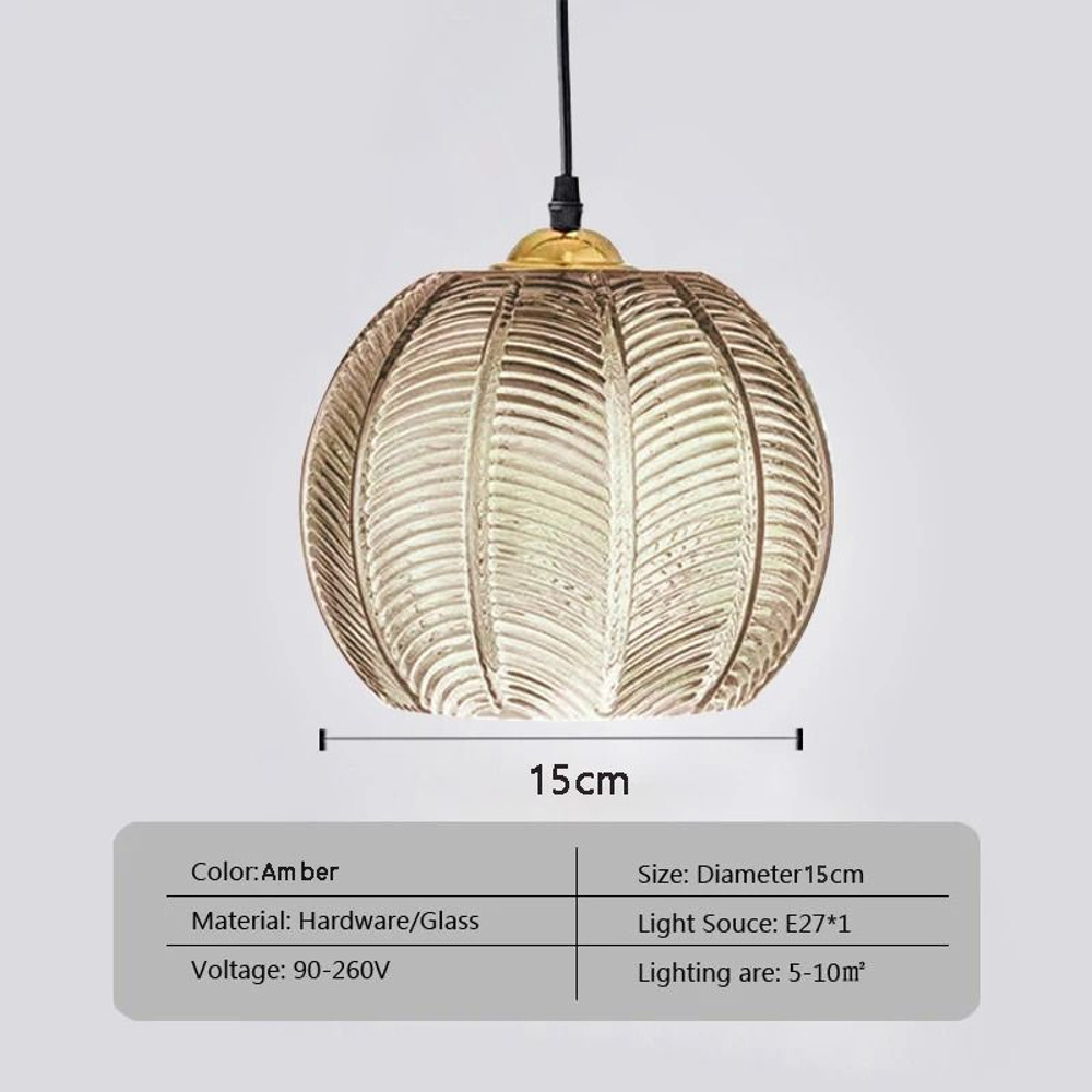 Nordic Glass Pendant Light With Green Leaf Pattern For Living Room Dining Room Bedroom Or Study 11