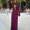 Womens Crochet V Neck Split Beach Dress With Metal Ring Detail And Flared Sleeves For Vacation And 0
