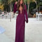 Womens Crochet V Neck Split Beach Dress With Metal Ring Detail And Flared Sleeves For Vacation And 0