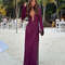 Womens Crochet V Neck Split Beach Dress With Metal Ring Detail And Flared Sleeves For Vacation And 9